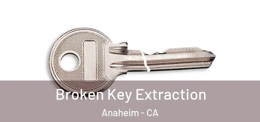  Broken Key Extraction Anaheim - CA